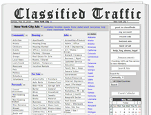 Tablet Screenshot of classifiedtraffic.com